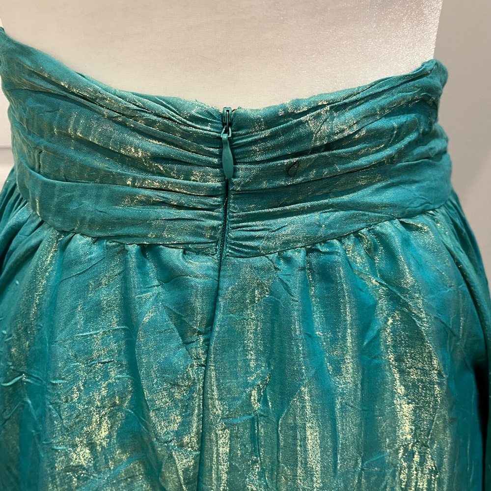 Hugo Buscati Teal Long Dress skirt - Picture 4 of 5